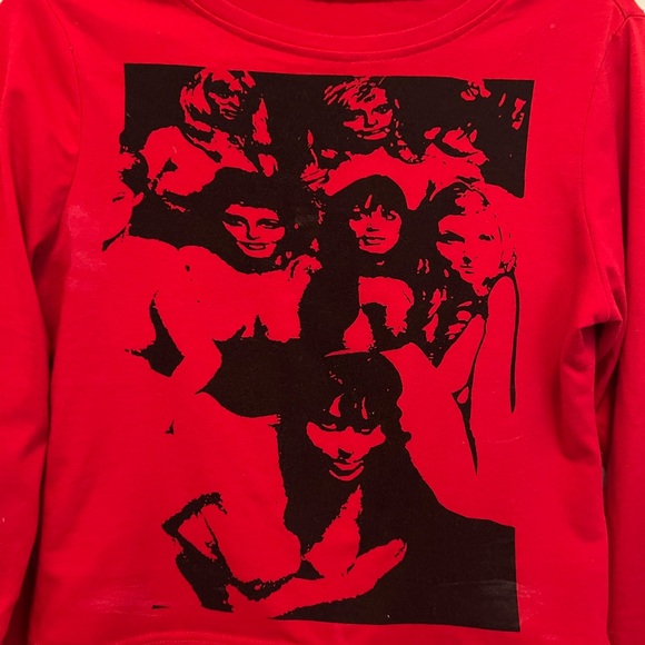 Y2K red graphic top - Picture 2 of 3